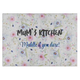 Tabla De Cortar Tablero de corte personalizado con flores color ma