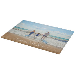 Tabla De Cortar Tablero de corte personalizado con texto y foto