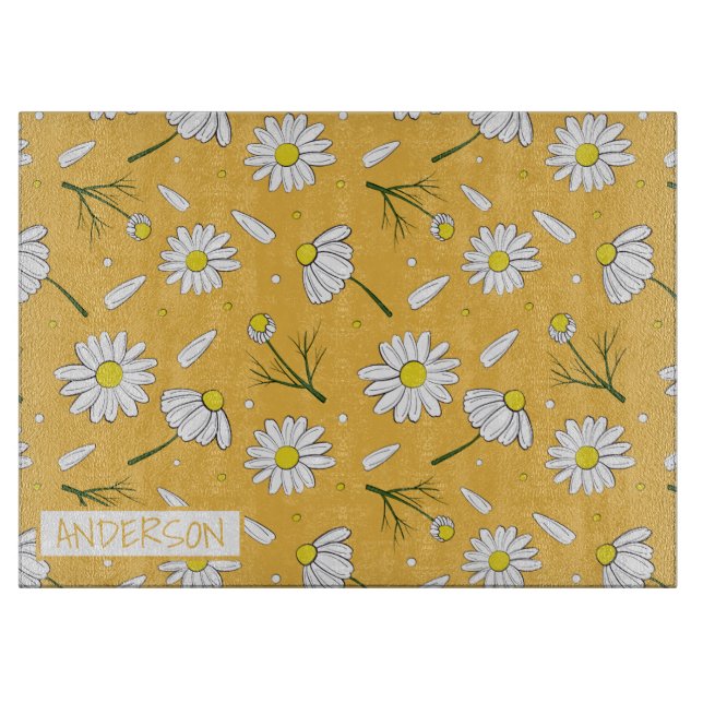 Tabla De Cortar Tablero de corte personalizado Daisy (Anverso)