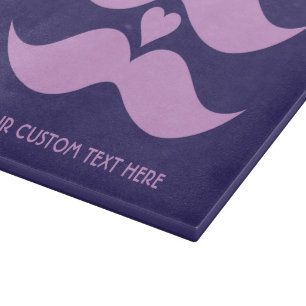 Tabla De Cortar Tablero de corte personalizado de bigotes rosados
