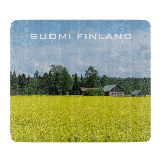 Tabla De Cortar Tablero de corte personalizado finlandés (Anverso)