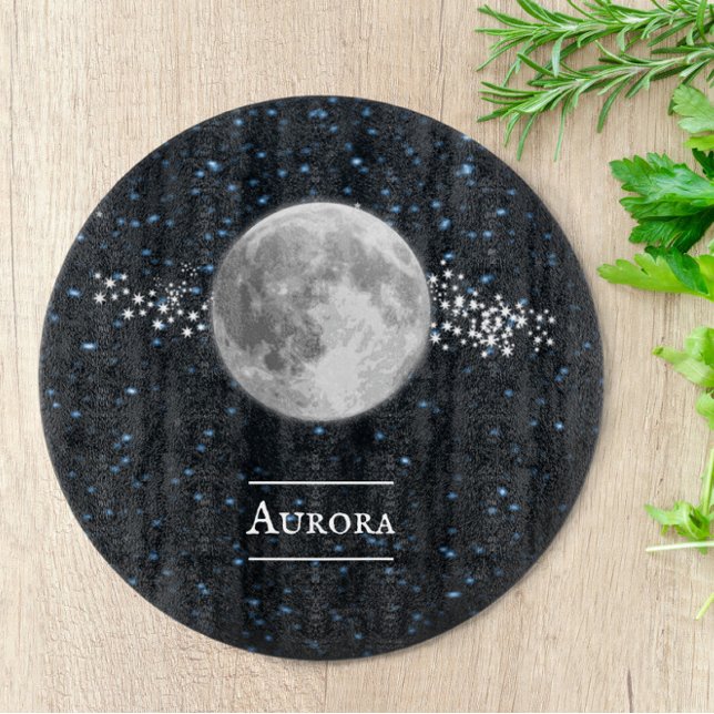 Tabla De Cortar Tablero de corte personalizado lunar (Lunar Personalized Cutting Board)