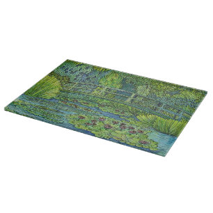 Tabla De Cortar Tablero de corte - Puente enredado de Monet