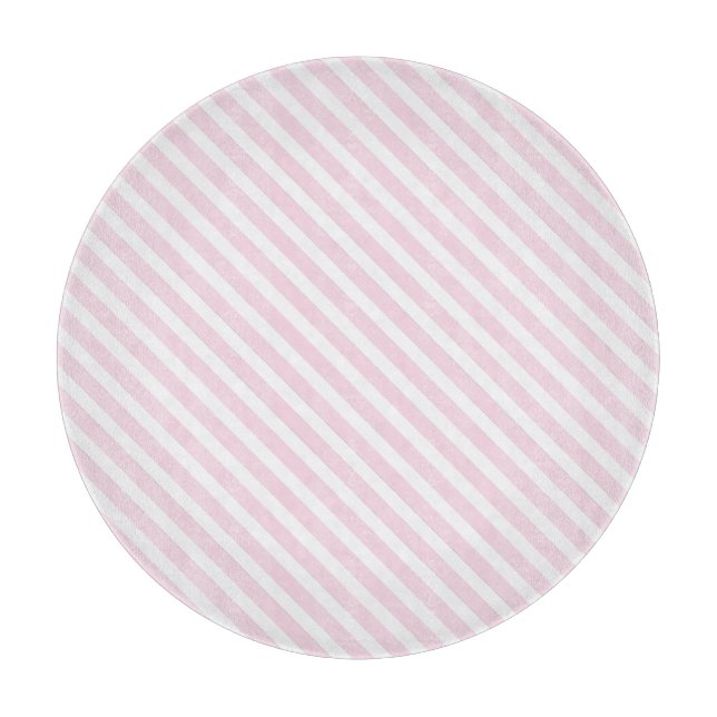 Tabla De Cortar Tablero de corte rayado rosado (Anverso)