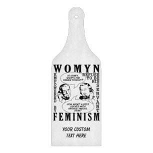 Tabla De Cortar Tablero de corte retro del humor feminista persona