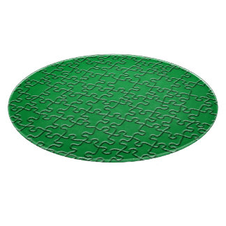 Tabla De Cortar Tablero de corte - Rompecabezas verde