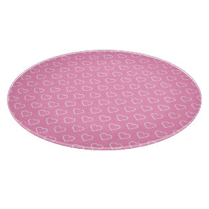 Tabla De Cortar Tablero de corte rosado con corazón - Elegir color