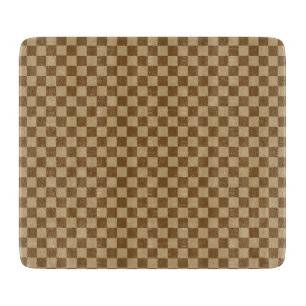 Tabla De Cortar Tablero de damas clásico de Brown de Shirley