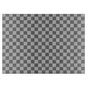 Tabla De Cortar Tablero de damas gris de la obra clásica de la