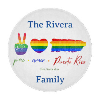 Tabla De Cortar Tablero de embutido y corte de Puerto Rico