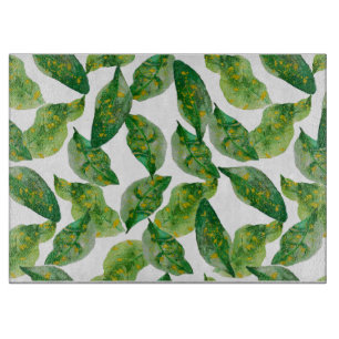 Tabla De Cortar Tablero de hoja verde
