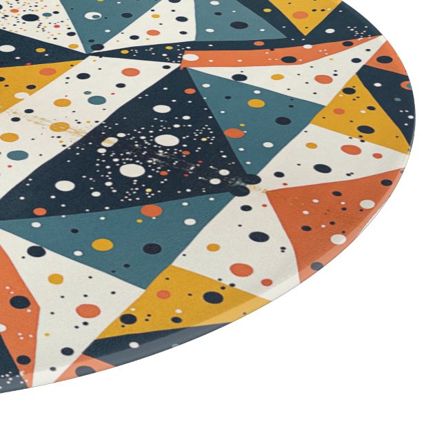 Tabla De Cortar Tablero de impresión Terrazzo moderno (Borde)