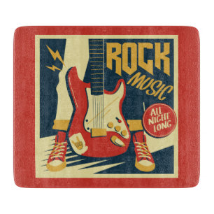 Tabla De Cortar Tablero de música Retro Rock