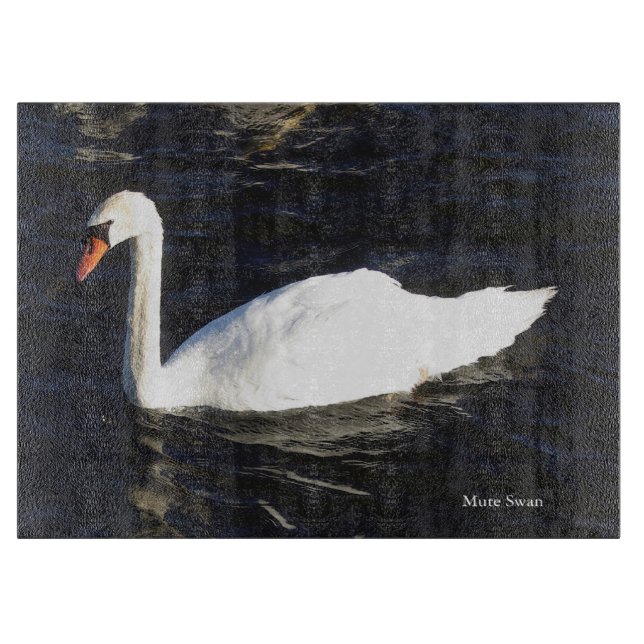 Tabla De Cortar Tablero de mute Swan (Anverso)