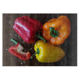 Tabla De Cortar Tablero de pimientos coloridos