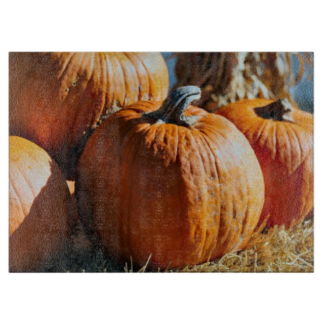 Tabla De Cortar Tablero de tiempo de calabaza (Anverso)