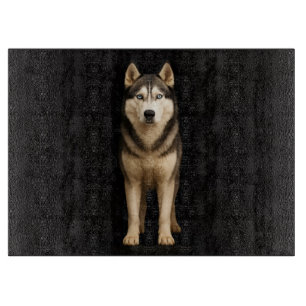 Tabla De Cortar Tablero de vidrio Black 4 Luxe con Husky Icy Elite