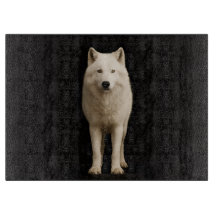 Tablero de vidrio Black 4 Luxe Lobo Ártico Marfil