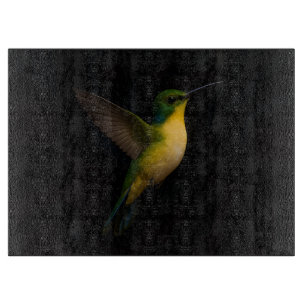 Tabla De Cortar Tablero de vidrio Black 4 Luxe Pájaro volando
