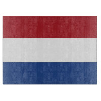 Tablero de vidrio con bandera de los Países Bajos
