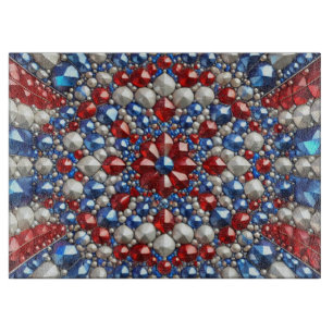 Tabla De Cortar Tablero de vidrio con colores holandeses