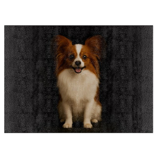 Tabla De Cortar Tablero de vidrio negro 4 Luxe Papillon refinado (Anverso)