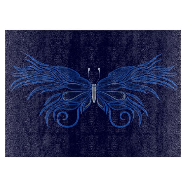 Tabla De Cortar Tablero decorativo de mariposa (Anverso)