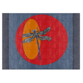 Tabla De Cortar tablero del corte del vidrio de la libélula