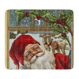 Tabla De Cortar Tablero del corte del vidrio de Santa del día de