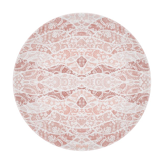 Tabla De Cortar Tablero falso blanco de encaje (Anverso)