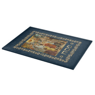 Tabla De Cortar Tablero hebreo del corte del vidrio del Passover