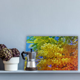 Tabla De Cortar Tablero Mimosa de colores surrealistas