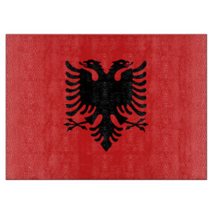 Tabla De Cortar Tablero patriótico con bandera Albania