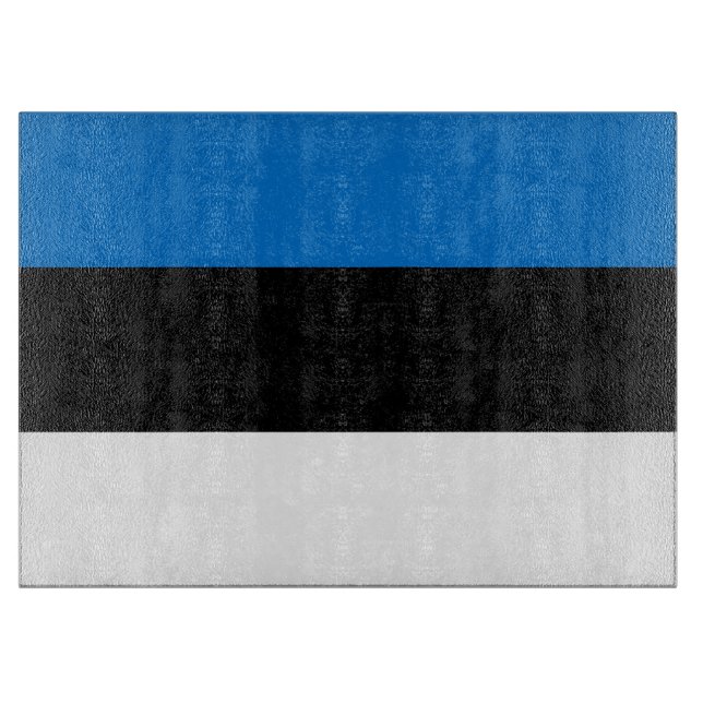 Tabla De Cortar Tablero patriótico con bandera de Estonia (Anverso)
