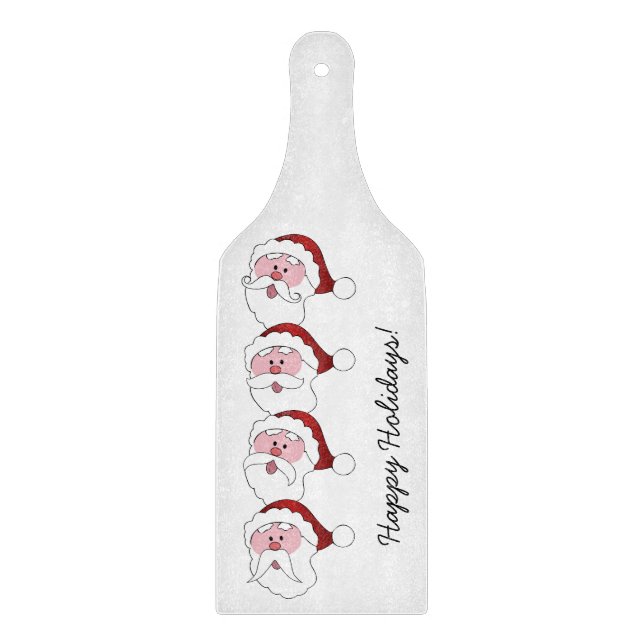 Tabla De Cortar Tablero personalizado de Santa Mustaches (Anverso)