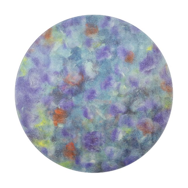 Tabla De Cortar Tablero redondo del corte del vidrio (Anverso)