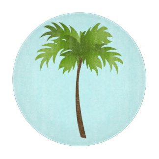 Tabla De Cortar Tablero redondo del corte del vidrio de la palmera