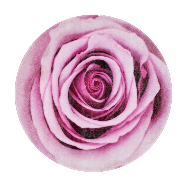 Tabla De Cortar Tablero redondo rosa (Anverso)