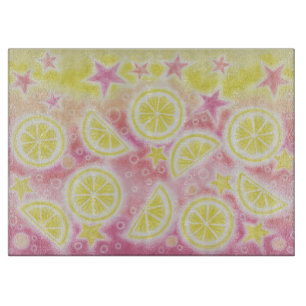 Tabla De Cortar Tablero rosa Lemonade