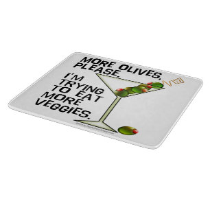 Tabla De Cortar TABLEROS DE CORTE DE VIDRIO - Más Aceitunas. Comie