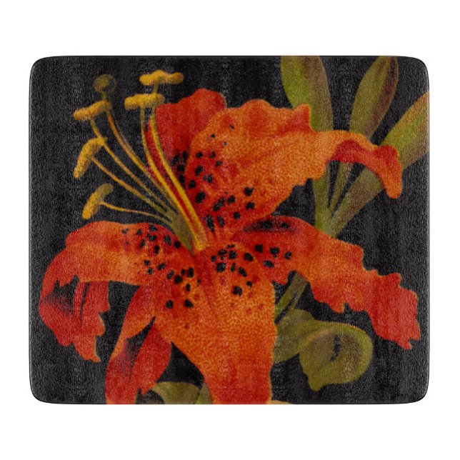Tabla De Cortar Tablita de corte pequeña Tiger Lily (Anverso)