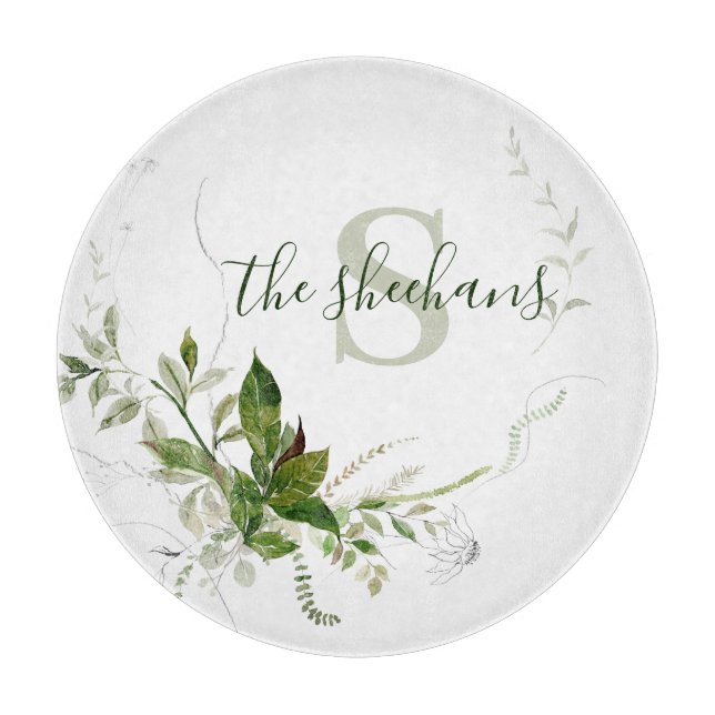 Tabla De Cortar Tablón de cortar monogramado (Anverso)