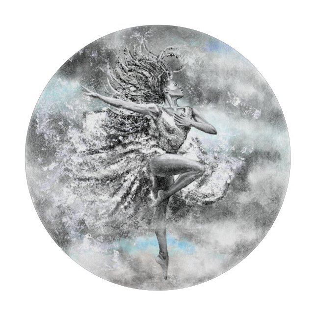 Tabla De Cortar Tablón de corte de mujeres bailarinas (Anverso)