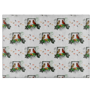 Tabla De Cortar Tablón de corte de vidrio Cardinals Corner