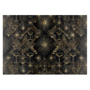 Tabla De Cortar Tablón de corte de vidrio Deco Diva Bound Forever