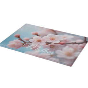 Tabla De Cortar Tablón de corte mágico de flor de rosa