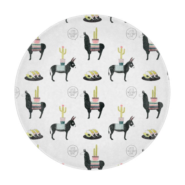 Tabla De Cortar Taco sobre el amor (Anverso)