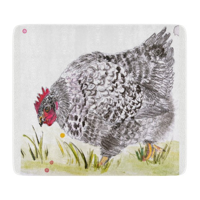 Tabla De Cortar Tajadera de la gallina (Anverso)