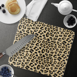 Tabla De Cortar Tan Leopard Print