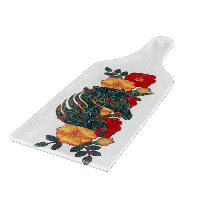 Tabla De Cortar Tapiz de unicornio (Borde)